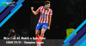 Đội hình dự kiến trước trận Atl. Madrid vs Bodo/Glimt